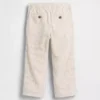 Pantalones sin cremallera de lino y algodón para bebés y niños pequeños