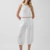 Pantalones tipo falda de gasa de algodón