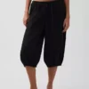 Pantalones tipo falda de gasa de algodón