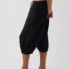 Pantalones tipo falda de gasa de algodón