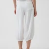 Pantalones tipo falda de gasa de algodón
