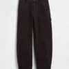 Pantalones utilitarios de talle medio hasta el tobillo