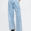 Pantalones vaqueros plisados de talle alto ultrasuaves 365