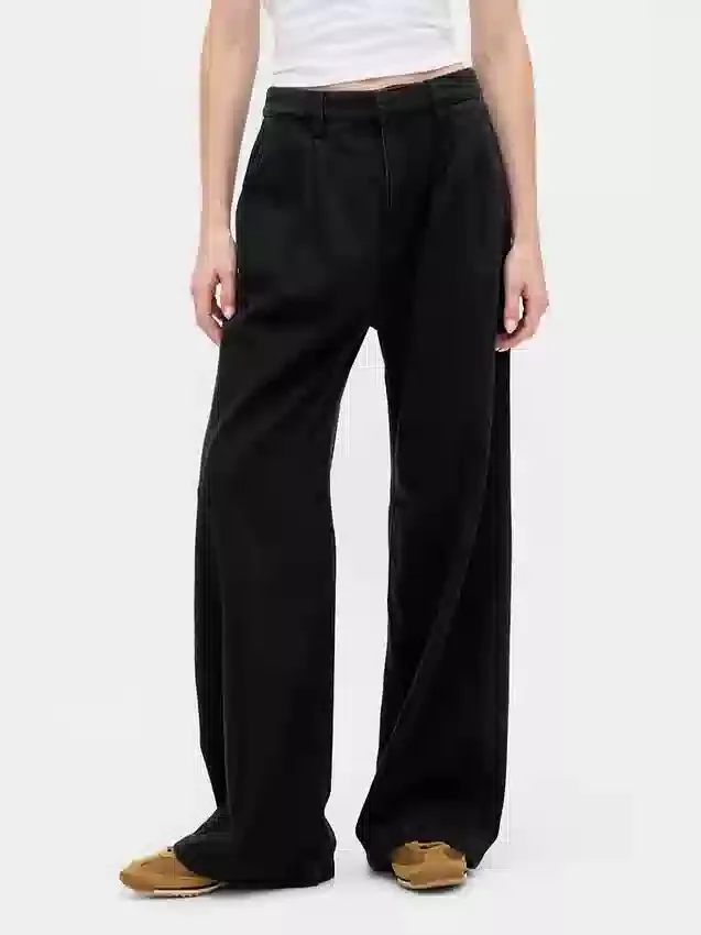Pantalones vaqueros plisados de talle alto ultrasuaves 365