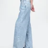 Pantalones vaqueros plisados de talle alto ultrasuaves 365