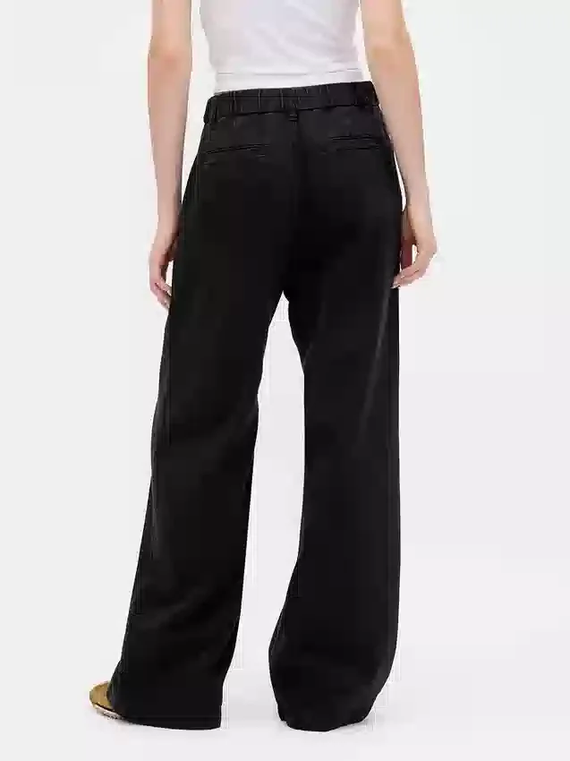 Pantalones vaqueros plisados de talle alto ultrasuaves 365