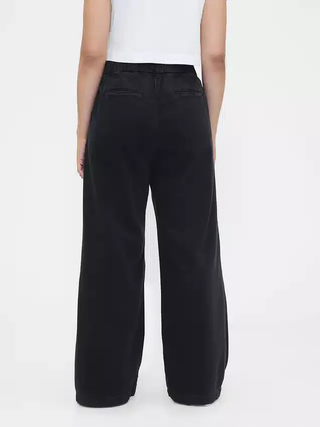 Pantalones vaqueros plisados de talle alto ultrasuaves 365