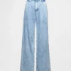 Pantalones vaqueros plisados de talle alto ultrasuaves 365