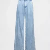 Pantalones vaqueros plisados de talle alto ultrasuaves 365
