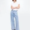 Pantalones vaqueros plisados de talle alto ultrasuaves 365