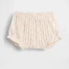 Pantalonitos florales de punto pointelle con canalé de la colección «Baby First Favorites»