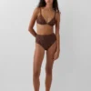 Partes de abajo de bikini de talle alto