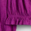 Partes de arriba infantiles con peplum arrugado