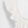 Partes de arriba infantiles con peplum, mangas con volantes y fruncido