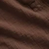 Partes de arriba oversize de gasa de algodón con cuello abierto