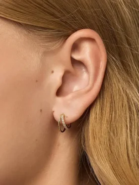 Pendientes de aro doble «Toda Mini» de Ana Luisa