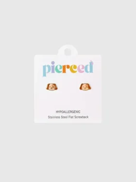 Pendientes de rosca con diseño de perro