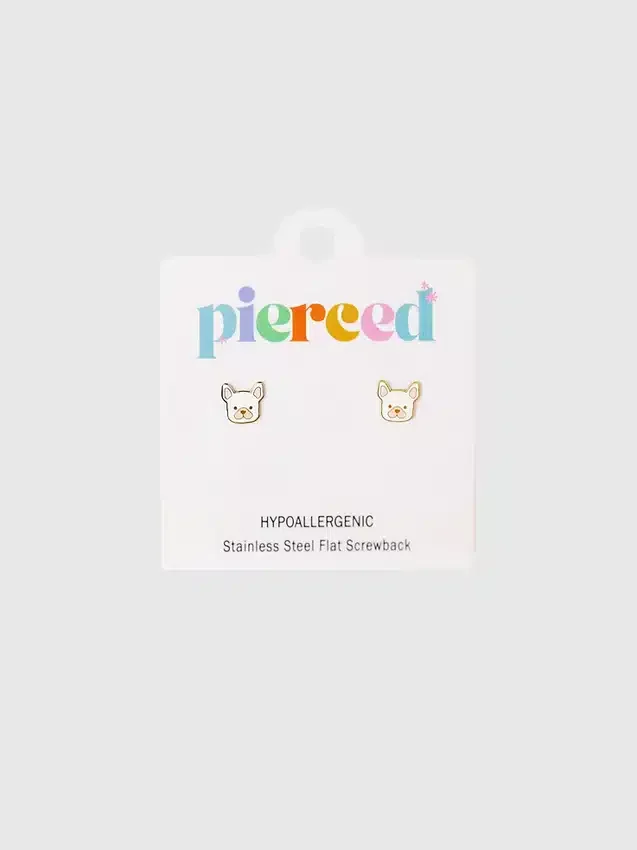 Pendientes de rosca con diseño de perro