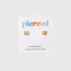 Pendientes de rosca con pez dorado de Pierced Co