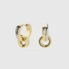Pendientes Huggie con colgante de Ana Luisa Asher