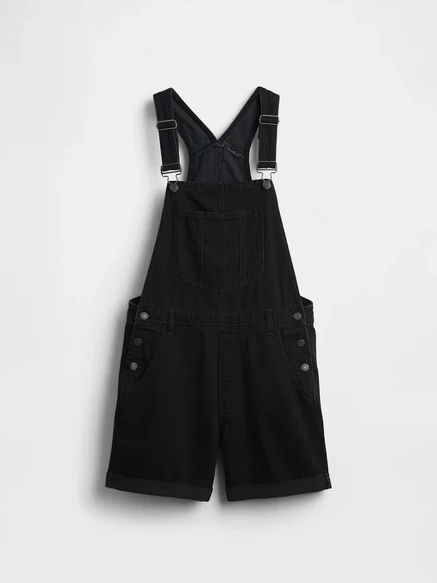 Peto corto de denim holgado