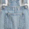 Peto corto holgado de denim para niño