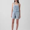 Peto corto holgado de denim ultrasuave