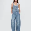 Peto de denim ultrasuave con diseño en forma de herradura