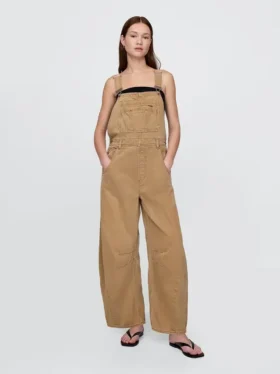 Peto de denim ultrasuave con diseño en forma de herradura