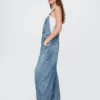 Peto de denim ultrasuave con diseño en forma de herradura
