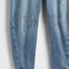 Peto de denim ultrasuave con diseño en forma de herradura