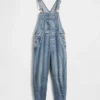 Peto de denim ultrasuave con diseño en forma de herradura