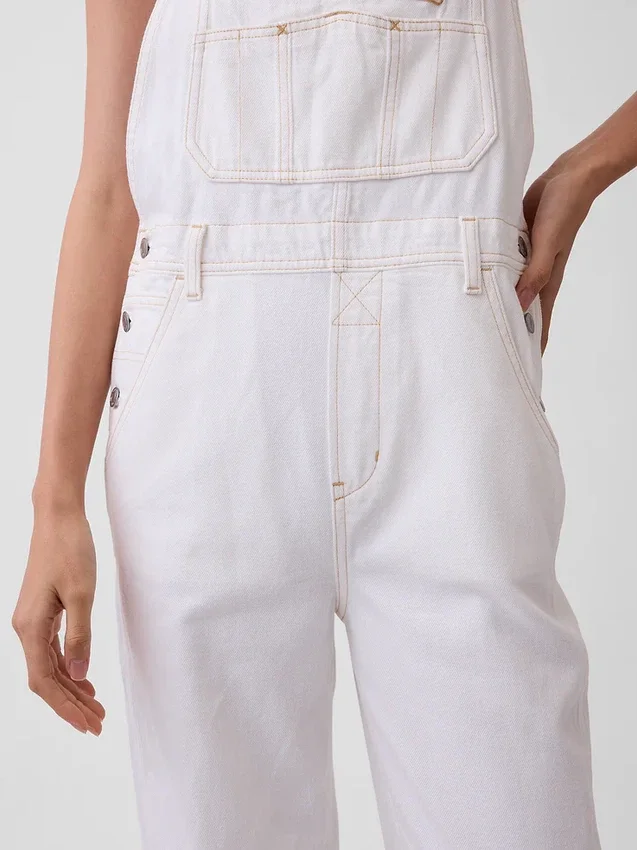 Peto holgado de denim ultrasuave estilo años 90