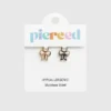 Pierced Co: Colgante de lazo rosa para pendientes tipo huggie