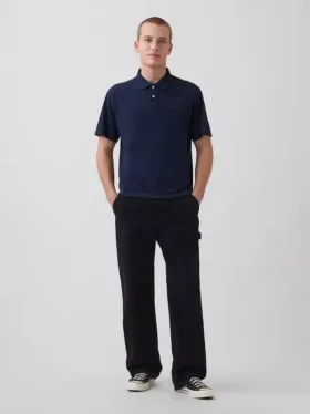 Polo de piqué holgado