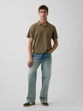 Polo de piqué holgado