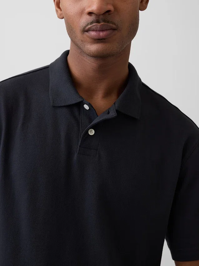 Polo de piqué holgado