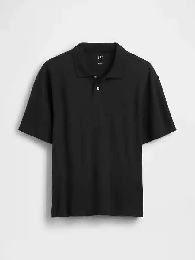 Polo de piqué holgado