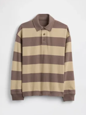 Polo infantil de peso grueso y corte holgado