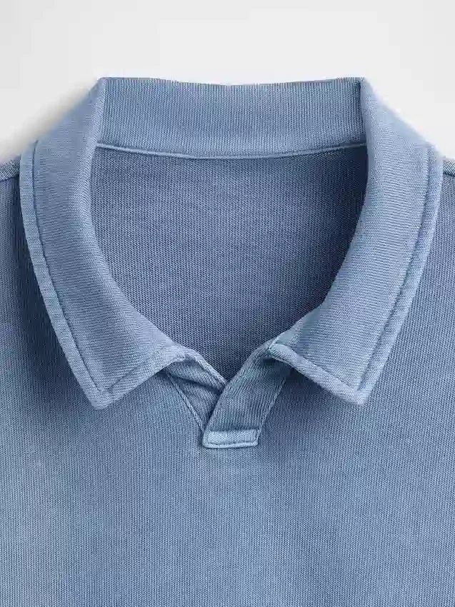 Polo infantil de peso grueso y corte holgado