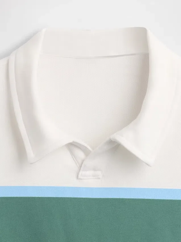 Polo infantil de peso grueso y corte holgado