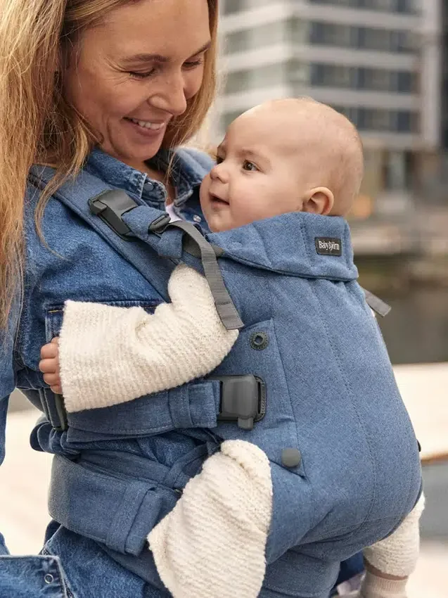 Portabebés Babybjorn Harmony de tejido melange