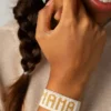 Pulsera «Mama» de Hart en blanco y dorado