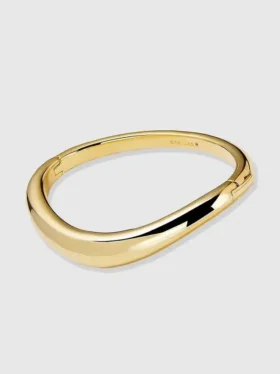 Pulsera tipo brazalete de oro de Ana Luisa Talia