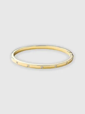 Pulsera tipo brazalete de oro «Selena» de Ana Luisa