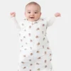 Saco de dormir de bambú con estampado de león, de 0 a 12 meses