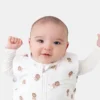 Saco de dormir de bambú con estampado de león, de 0 a 12 meses
