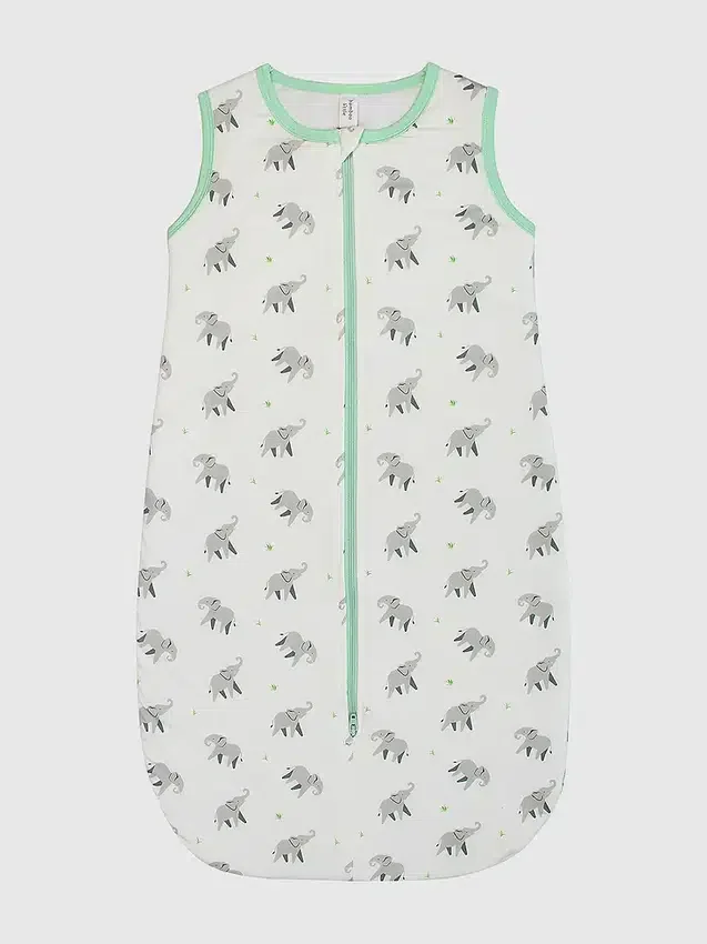 Saco de dormir de bambú «Little Elephant» de 0 a 12 meses