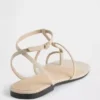Sandalias con correa en T de ante vegano