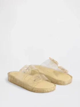 Sandalias de goma con hebilla para niños